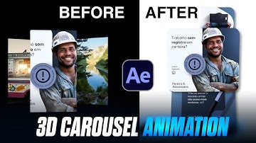 3D Carousel Animation After effect tutorial | After Effect Tutorial