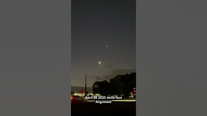 Planetary alignment on April 25 2025 forms a smiley face #space #moon #smile #alignment