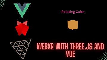 Rotating cube made using Three.js and Vue 3