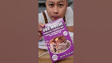 Ube Bubble Waffle! quick and dirty trick to use Trader Joe