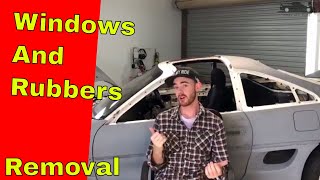 Removing Winsheild & Car Rubbers V6 Mr2 Sw20