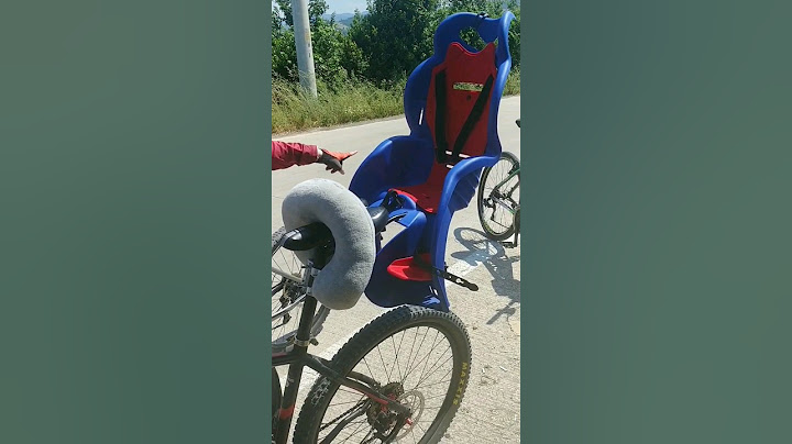Dağ bisikletine çocuk koltuğu takarak uzun tur..