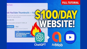 How I Built a YouTube Thumbnail Downloader Website & Earn $100/Day with AdMob! (Full Tutorial)