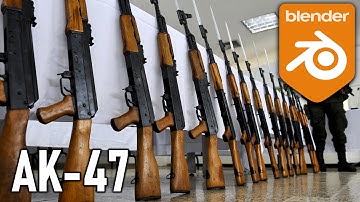 Modeling a Game-Ready AK-47 in Blender (Part 2: Receiver) (Aryan)