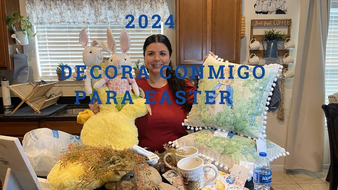 DECORA CONMIGO PARA EASTER 2024/ BUNNY+ MINI COMPRAS - YouTube