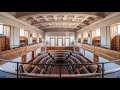 Exploring an Abandoned Scottish Parliament Debating Chamber