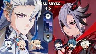 NEW Spiral Abyss 4.6 | Neuvillette VS Arlecchino | Floor 12-9 Stars