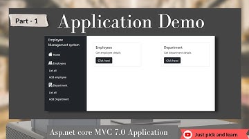 Part-1: Application demo | Employee records management | Asp.net core MVC 7.0 project