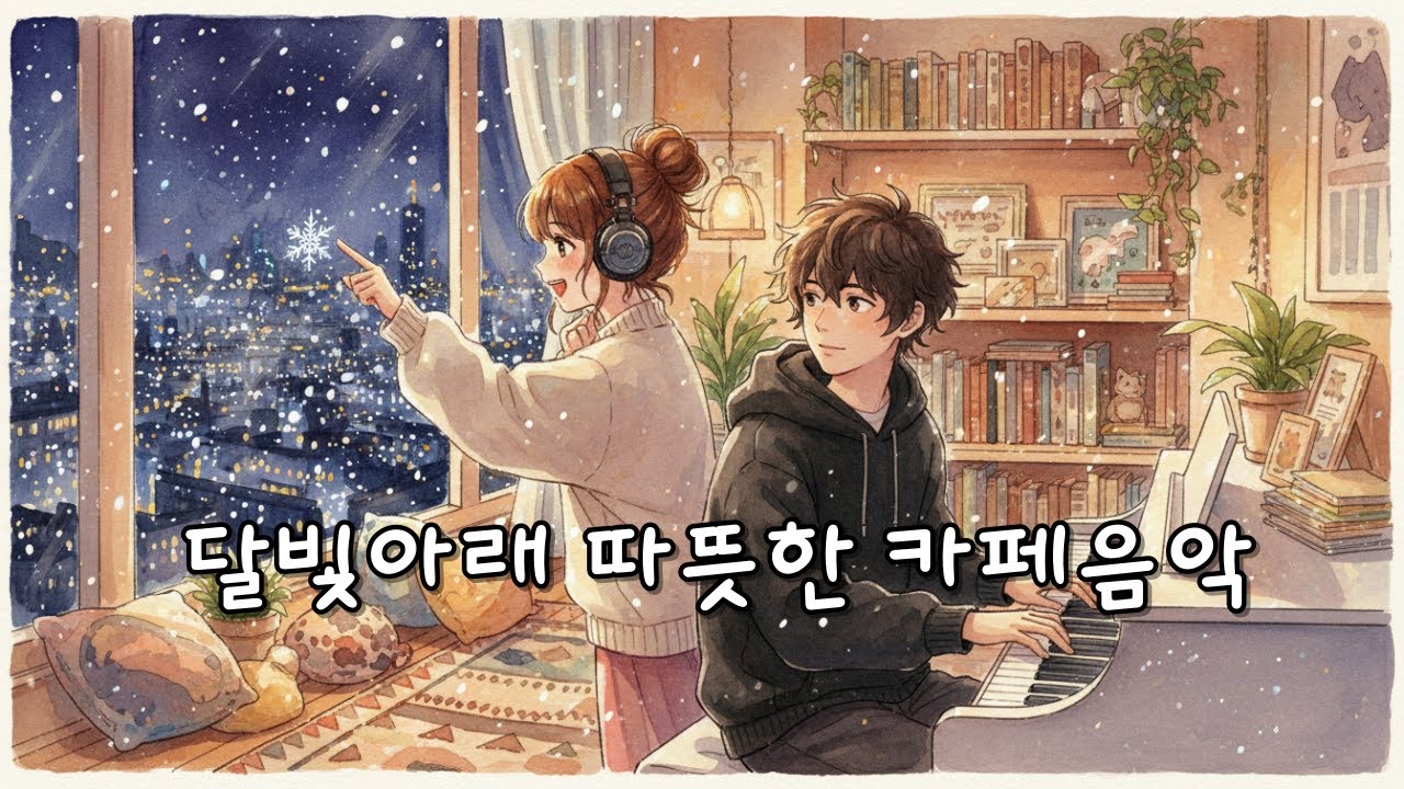 🌙달빛아래 따뜻한 카페음악 Moonbean의 Cozy 감성 재즈 팝