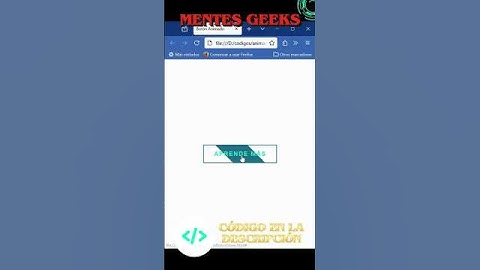 Botón animado con efectos | #HTML & #CSS #htmldesdecero #programming #cursohtml #webdevelopment