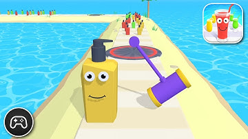 Juice Run - Gameplay Walkthrough Part 45 - Puzzle Game Levels 219-221 (iOS, Android)