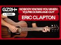 Nobody Knows You When You&#39;re Down And Out Guitar Tutorial Eric Clapton Lesson |Fingerpicking + Solo|
