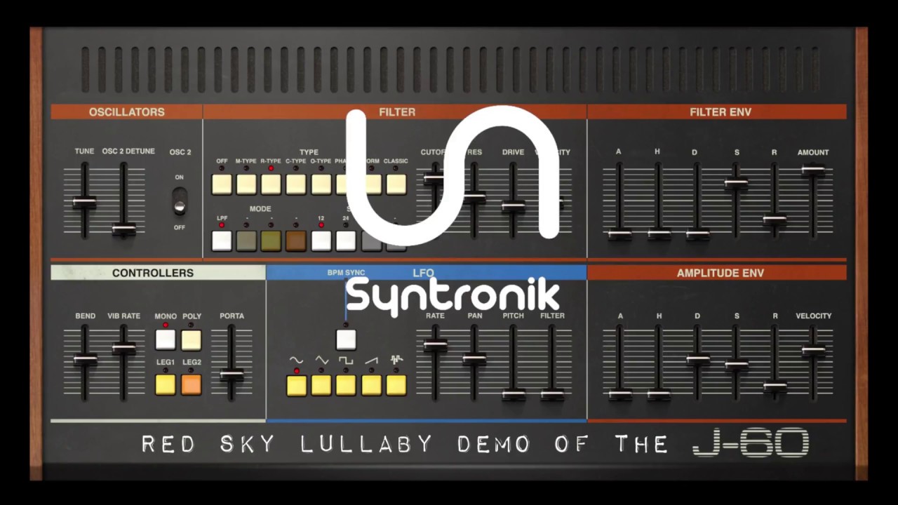 Syntronik J60 - Roland Juno 60 synth iPad Demo
