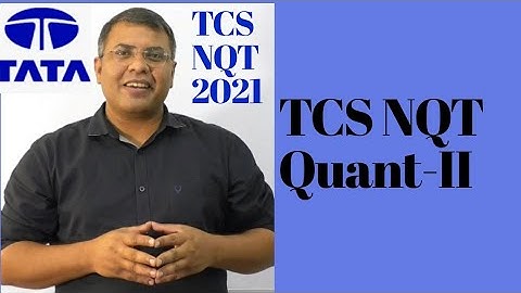 TCS NQT TRICKY QUESTIONS - I (QUANT)