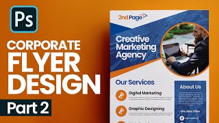 How to Create Corporate Flyer Design in Photoshop - Part 2