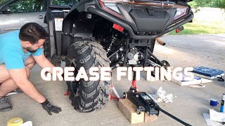 How To Grease Fittings on ATV CFMOTO | Podmazivanje zglobova/sisica na Kvadu