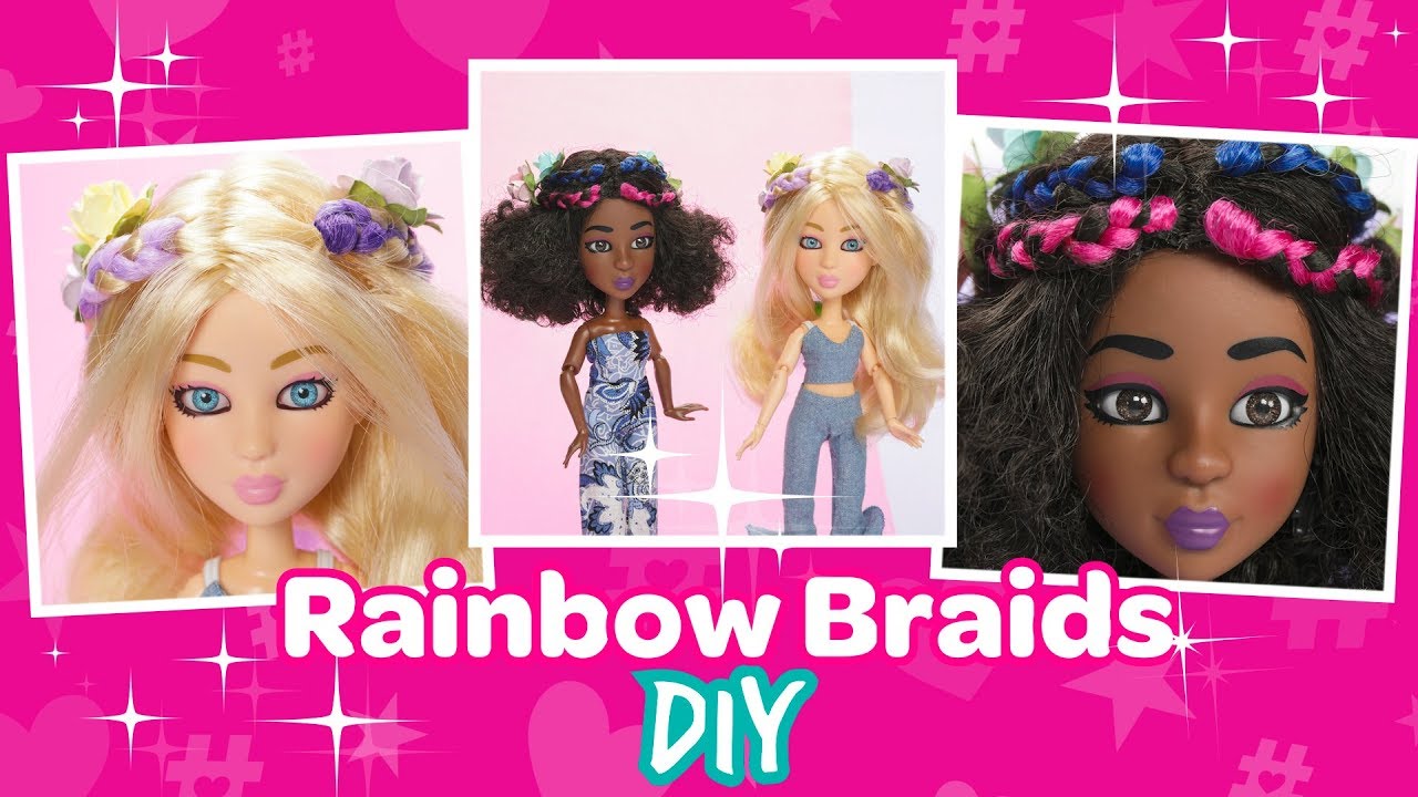 Rainbow Braids DIY - YouTube