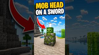 Cool Mob Head Display in Minecraft 💀 #minecraft #minecrafttutorial #minecraftshorts