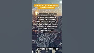 Technology an digital transformation for non -profit