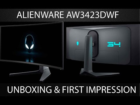 ALIENWARE AW3423DWF Unboxing & First Impressions 