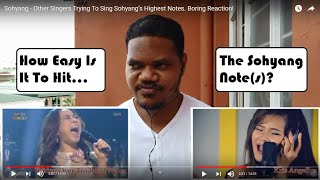 Sohyang - Other Singers Trying To Sing Sohyang’s Highest Notes. Boring Reaction!