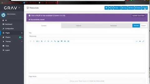 Using Grav CMS