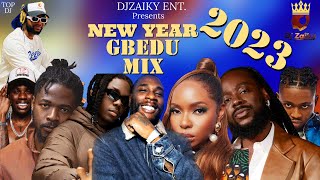 LATEST JANUARY 2023 AFROBEATS PARTY MIX /NEW YEAR GBEDU MIX 2023/DJZAIKY#ruger #burnaboy#yemialade