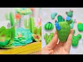 Artificial Cactus Tree I  How to Make Paper Cactus for Room Decoration I How to make paper cactus