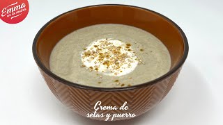 CREMA de SETAS Y PUERRO | Receta fácil