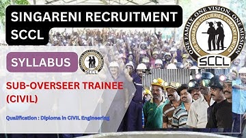 SYLLABUS | Sub-Overseer Trainee (CIVIL) | Employment Notification No.01/2024 | SCCL Singareni
