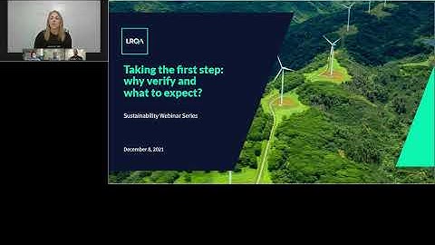 Why Verify and what to expect? - Webinar Sustainability LRQA #1