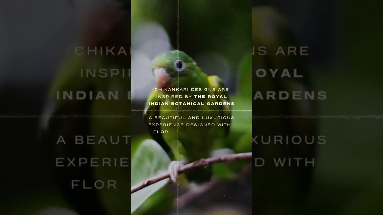 Experience Indian Botanical Gardens, at the comfort of your home #chikankari