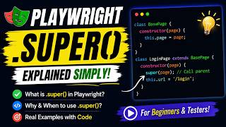 Playwright super() Explained | JavaScript Inheritance & Page Object Model | Beginner Friendly