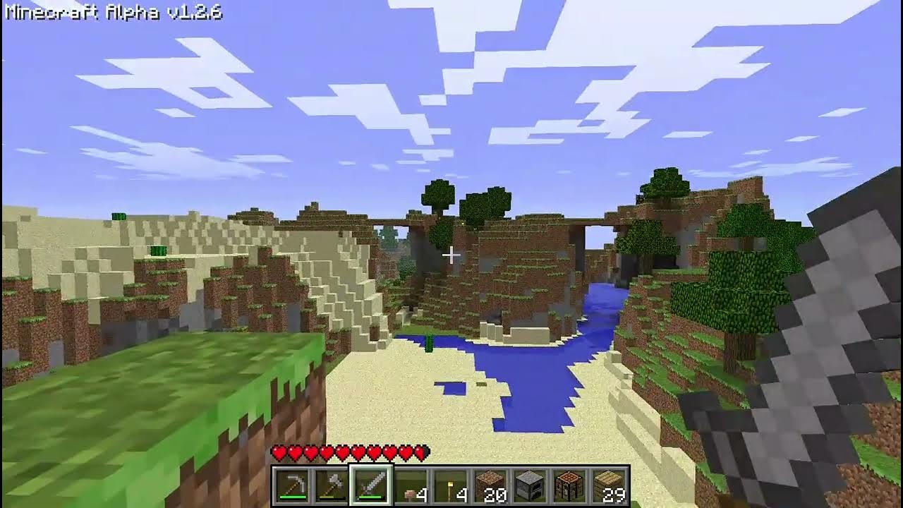 Minecraft alpha v1 2 6 nostalgia youtube