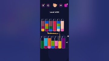 Get Color Level 6150 #watersortgame #watersortpuzzle #colorgames #watersort