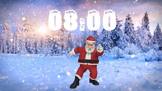 8 Minute Christmas Timer of Dancing Santa Claus