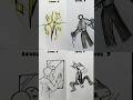 Stickman drawing different levels in 4 part // #ytshorts #art #shorts #stickman #viral