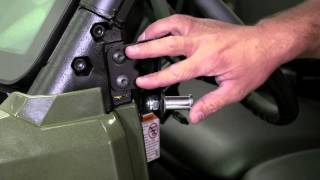 Lock & Ride Zip Window Doors for RANGER 570 & CREW, Front, Canvas