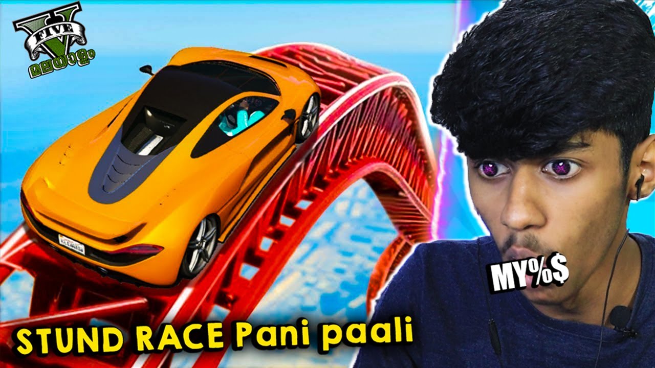 GTA 5 EXTREME STUNT RACE in malayalam (PART 1)