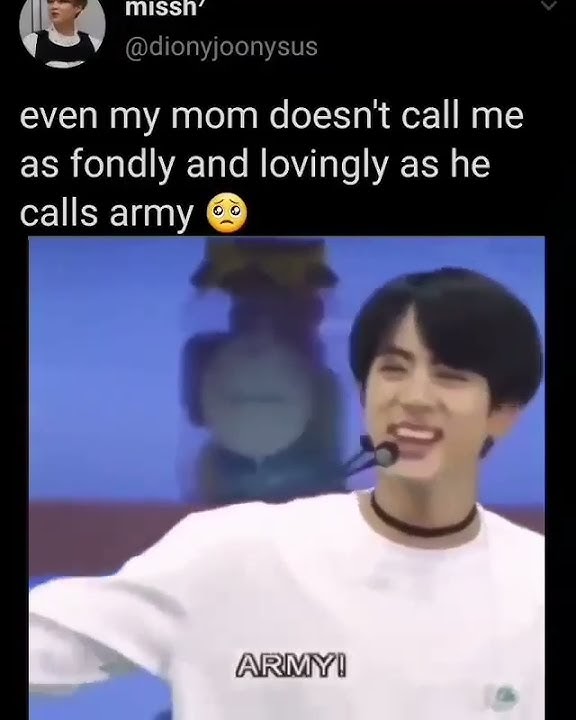 The way Jin calls us 'ARMY💜'|BTS|Like, share, comment and subscribe🤗❤