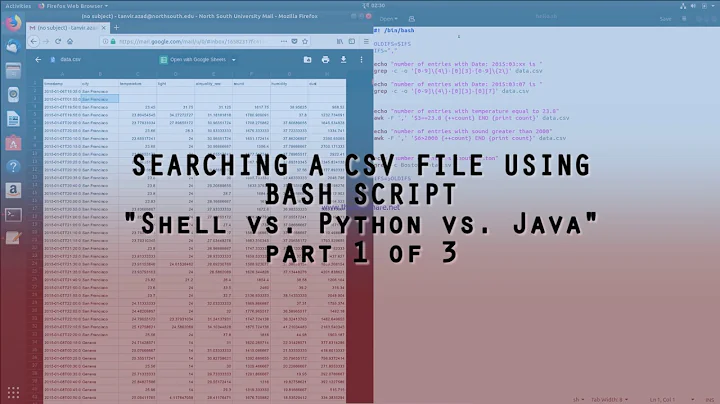 Using Bash Script to parse CSV