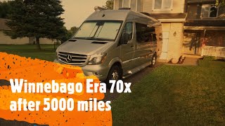 Honest review of the 2019 Winnebago Era 70x after 5000 miles