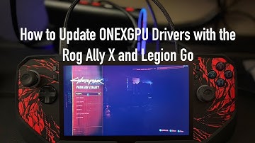 ONEXGPU 1 and 2 How To Install New AMD Drivers With Legion Go And Rog Ally X
