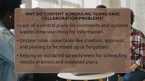 Why Do Content Scheduling Teams Have Collaboration Problems? - Everyday-Networking