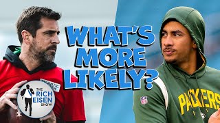 What’s More Likely: Rich Eisen Talks Aaron Rodgers, Lamar, 49ers \& Titans QBs, Bijan \& More!