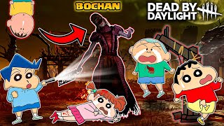 Bochan became Nurse in dbd and killed shinchan 😱😰 | Shinchan playing dead by daylight | horror game