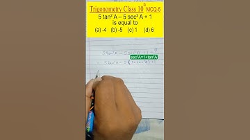MCQ 5 (Trigonometry class 10) #ayuclasses #Class10mcq