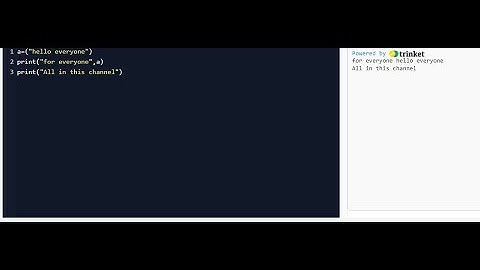 Variable and print in edublocks