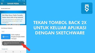 Cara Membuat Fitur Tekan Tombol Back 2x Untuk Keluar Aplikasi Menggunakan Sketchware