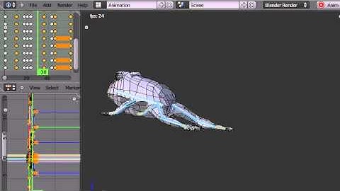 Blender 3d - Jumping Frog Animation